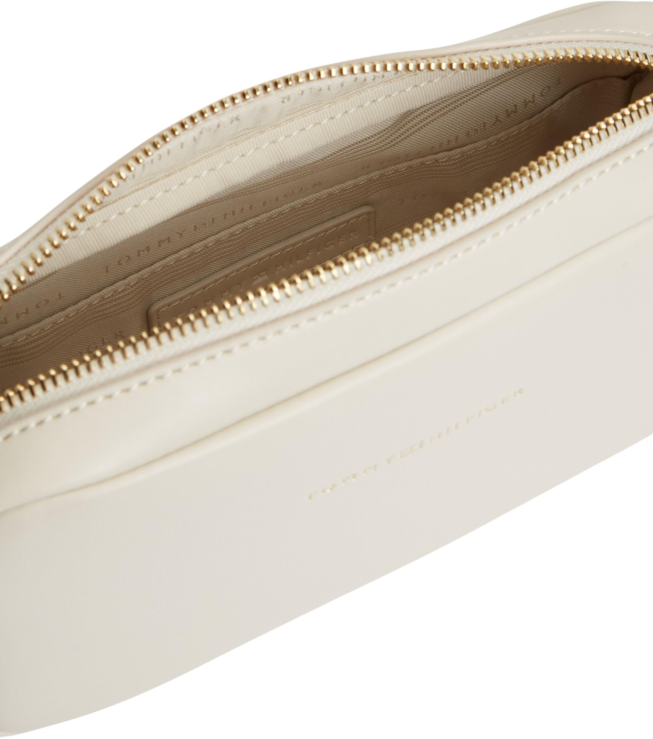 Tommy Hilfiger Damen Crossbody Bag Tasche Essential mit verstellbarem Tragegurt, Elfenbein (Soft Cream), Einheitsgröße