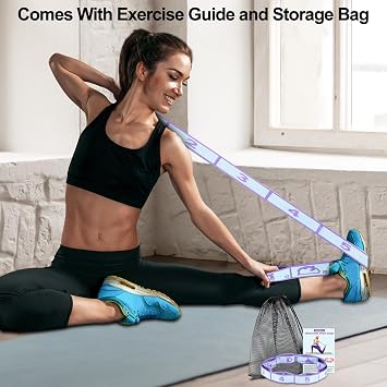Gymnastics Stretch Band Kids, Stretching Strap with Loops Resistance Bands for Trainer in Gymnastics Training,Yoga,Latin