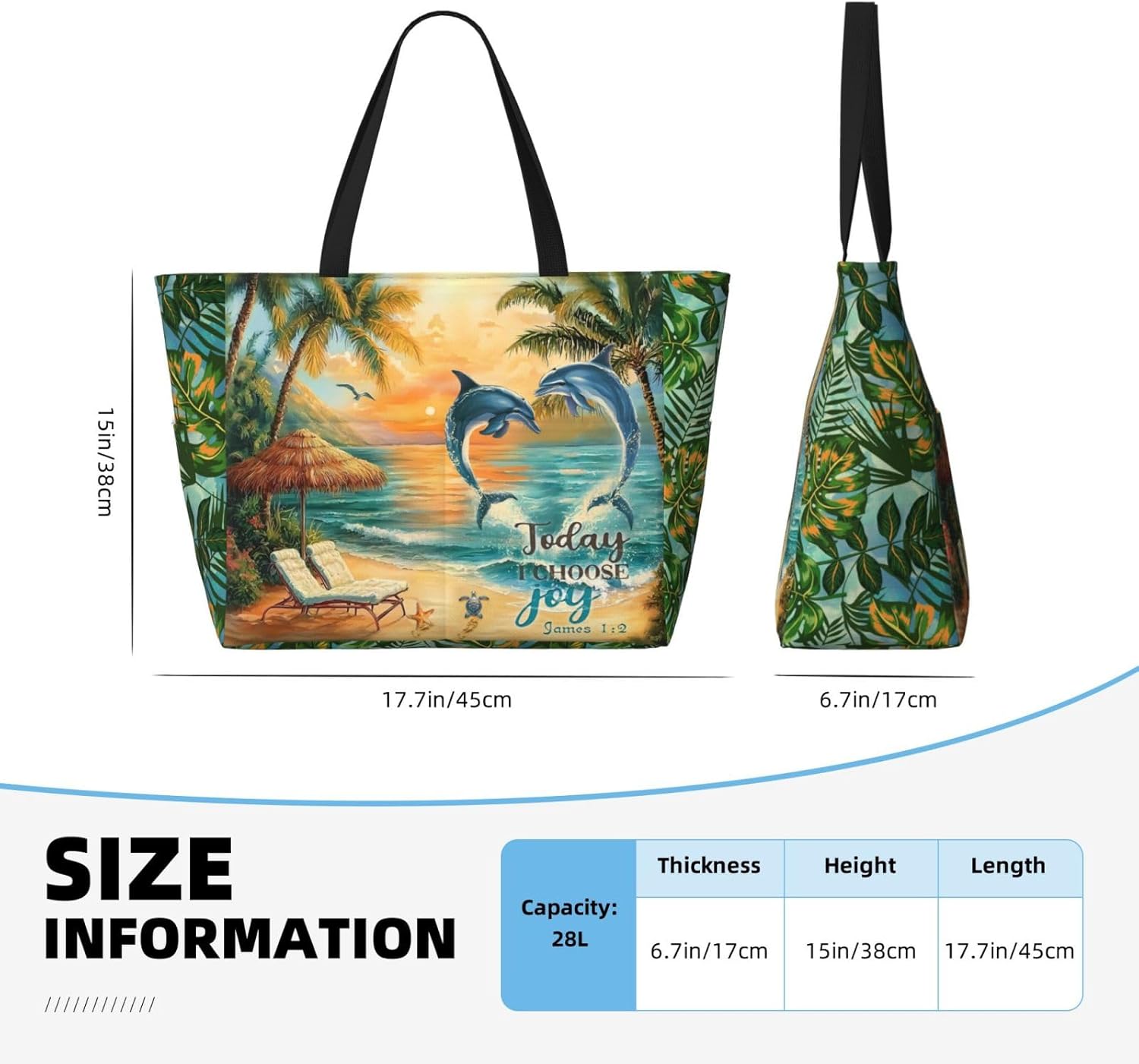 Large Beach Tote Bag Beach Bag Waterproof Sandproof Lightweight Women Tote - Image 4