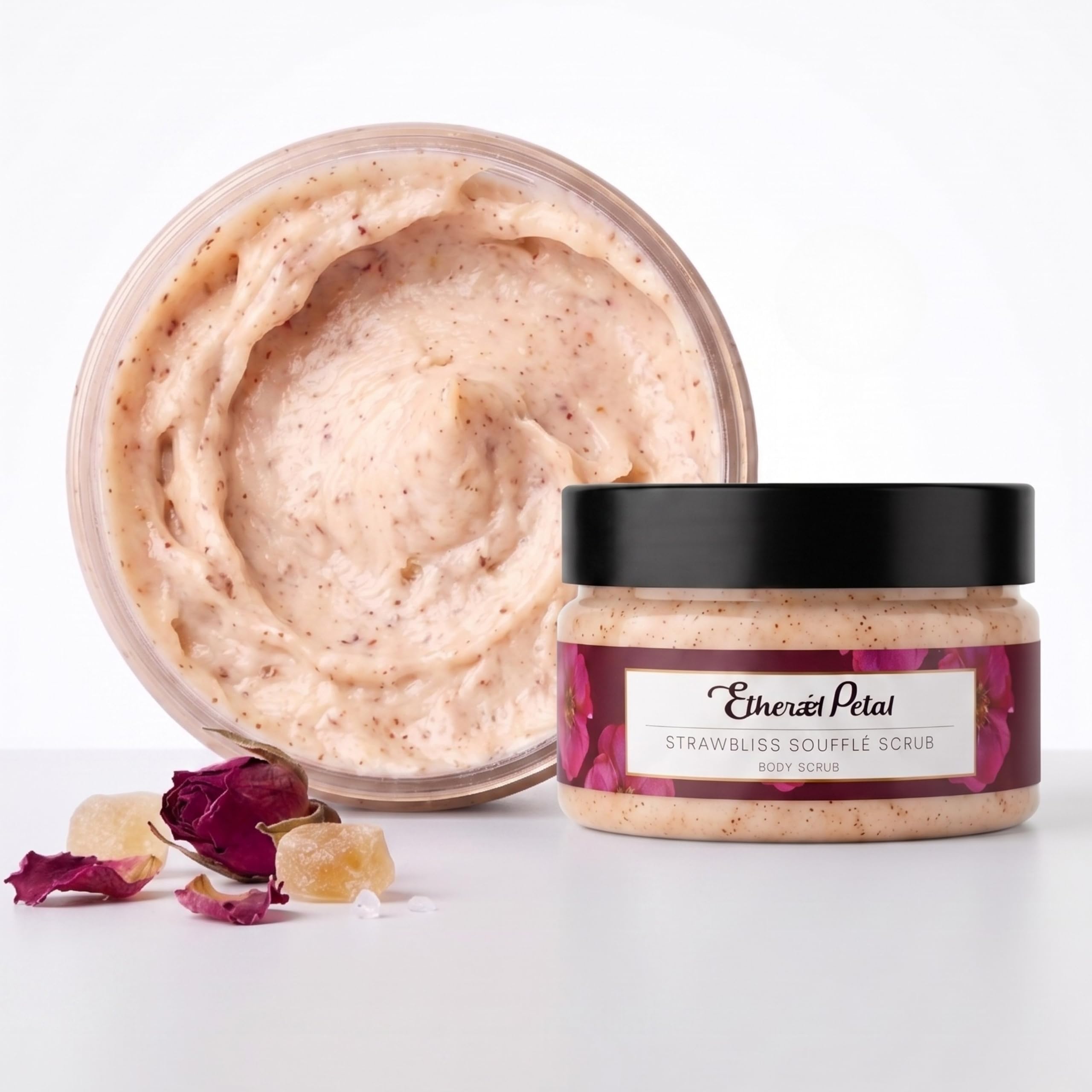 Ethereal Petal | Strawbliss Soufflé Scrub - Body Scrub-image-8