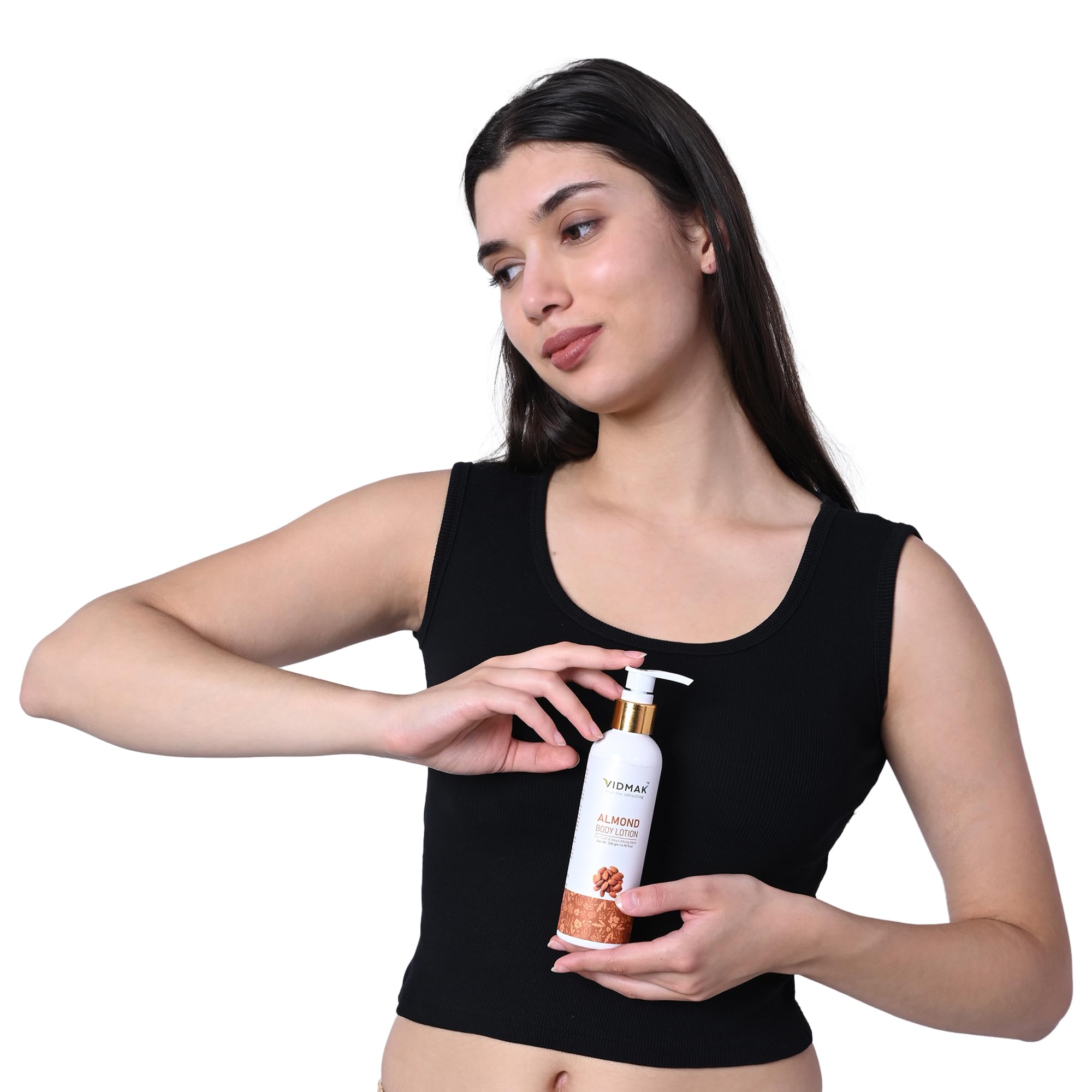 VIDMAK Almond Body Lotion for a Healthy & Firm Skin | Best for Dry Skin | With Almond Oil | Suitable for All Skin Type (200 ml) 2
