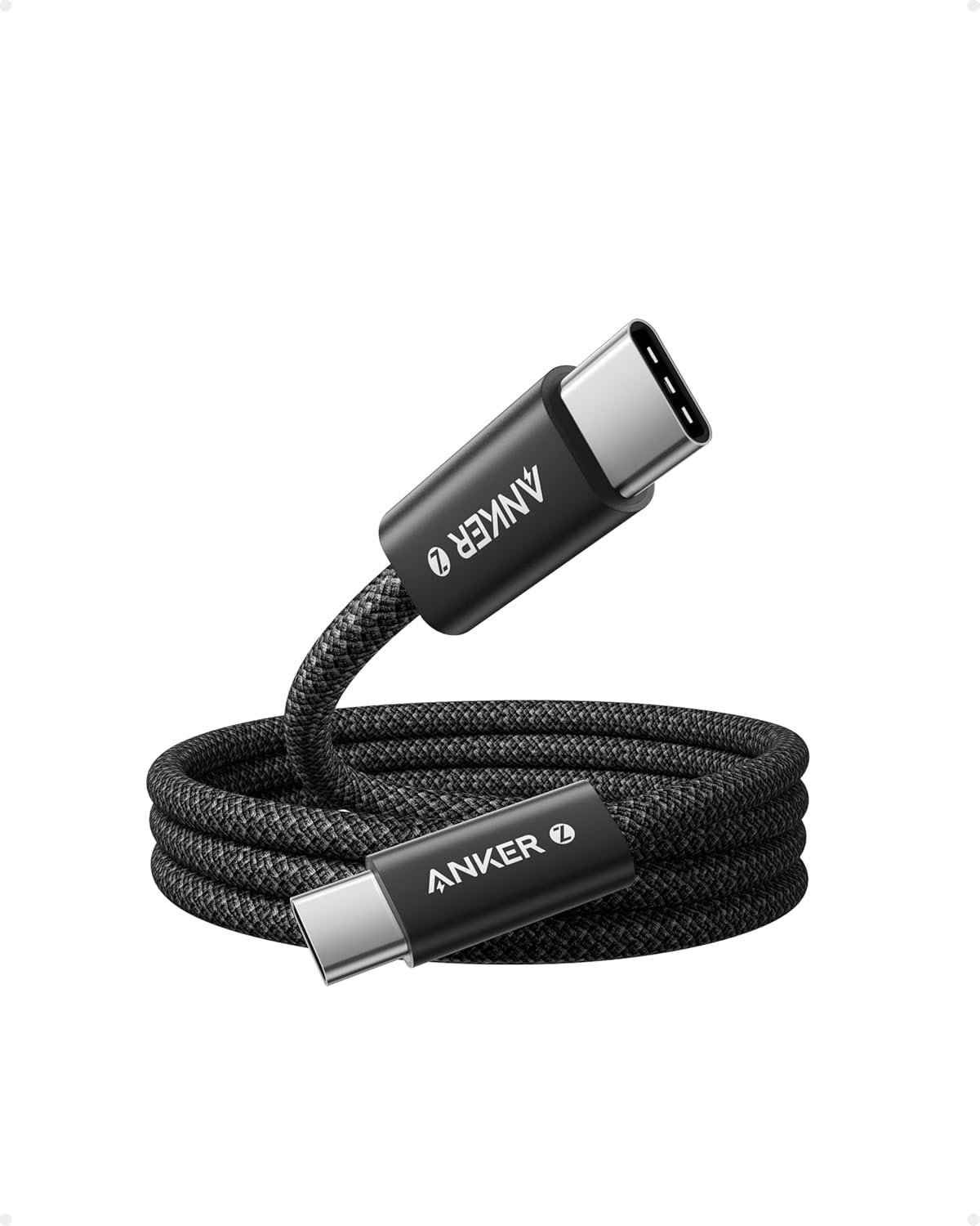 Anker 240W USB C Kabel, [2 Stück 1,8m] PD 3.1 Schnellladekabel USB C auf USB C Kabel, USB C Ladekabel für iPhone 17 Pro Max/iPhone Air/16/15 Serie, Samsung Galaxy S26/S25, MacBook Pro/Air, iPad Pro