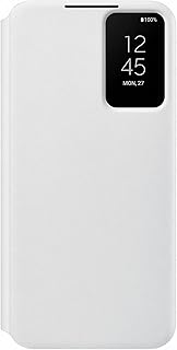 جراب حماية يوفر رؤية واضحة لموبايل اس 22 بلس أبيض لسامسونج جالاكسي S22