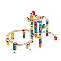 Hape Quadrilla - Ciclone - La più Grande Pista per biglie in Legno con spirali e Infiniti