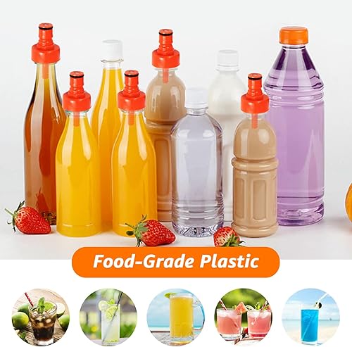 Miniatura 5 de Tapa de carbonatación de cerveza de plástico para cerveza casera, adaptador de carbonatación de barril de 4 piezas para botella de soda de PET,