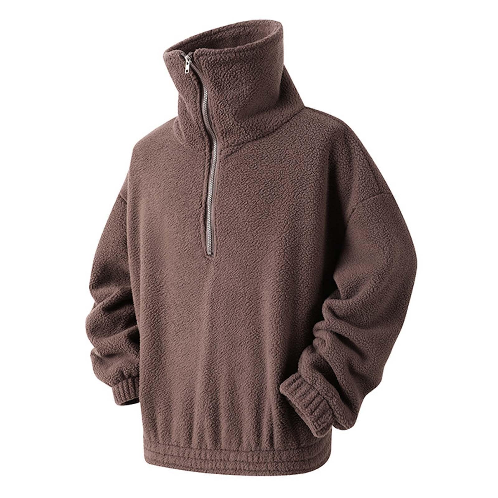 Chaqueta De Hombre - Sudadera con Capucha Overseas Trade: Top Moderno con Chaqueta Suave y cómoda con Forro de Piel de Oveja