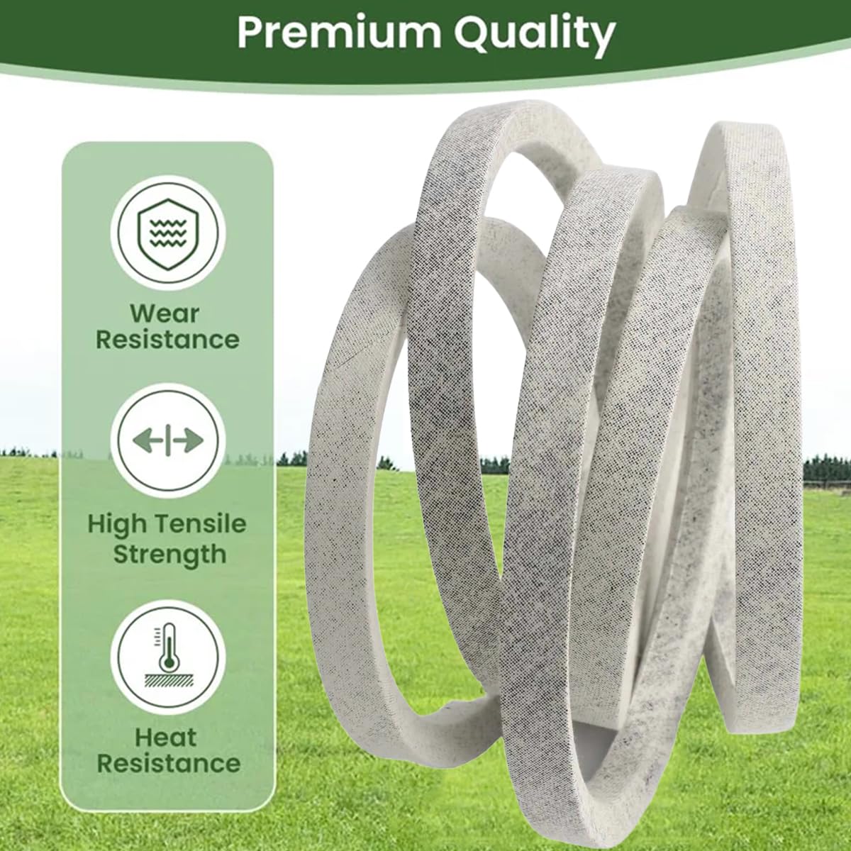 754-04062 - Cintura per tosaerba, 1,27 x 195,6 cm, in kevlar, compatibile con tosaerba Cub Cadet, MTD, Troy-Bilt, Bolens, Murray, 96,5 cm, sostituisce 954-04062, 037X70MA, M40757