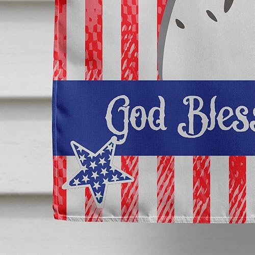 Vista 303 de Caroline's Treasures BB2171GF American Flag and Border Collie Garden Flag Mailbox Flag Decorative Yard Flag Banner Outside Patio Artwork Yard Flower