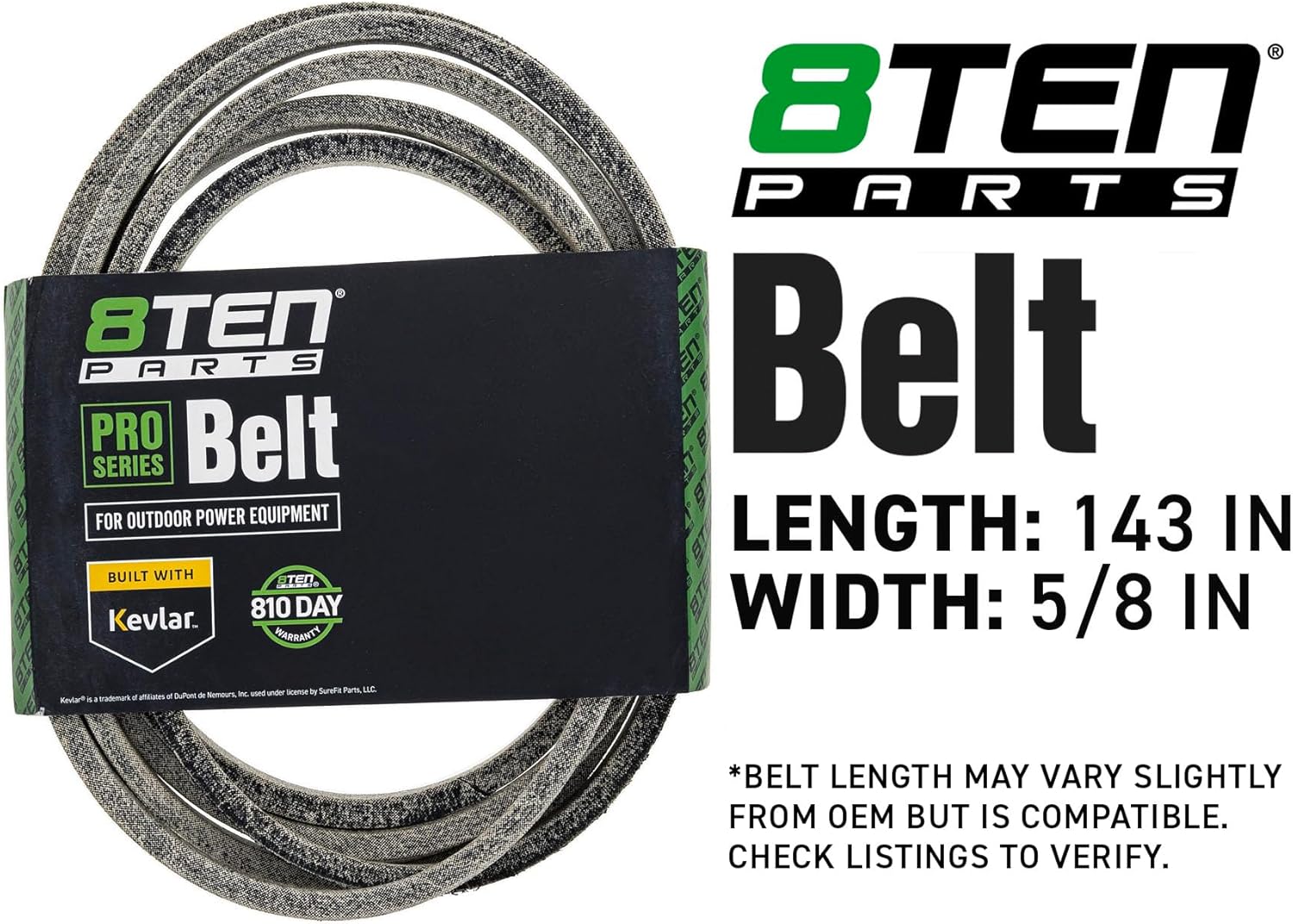 8TEN Blade Spindle Belt Idler Rebuild Kit for Exmark Lazer Z HP 48-Inch 103-6583 1-414335 1-413308 103-6581 1-613098