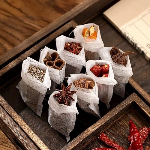 Miniatura 5 de Tea Filters 2*2.8 inch (5x 7 cm) 200 2.8*3.6 inch (7x 9 cm) 200 pieces for Loose Leaf Tea Disposable Tea Filter Bags Empty Non woven Drawstring Seal