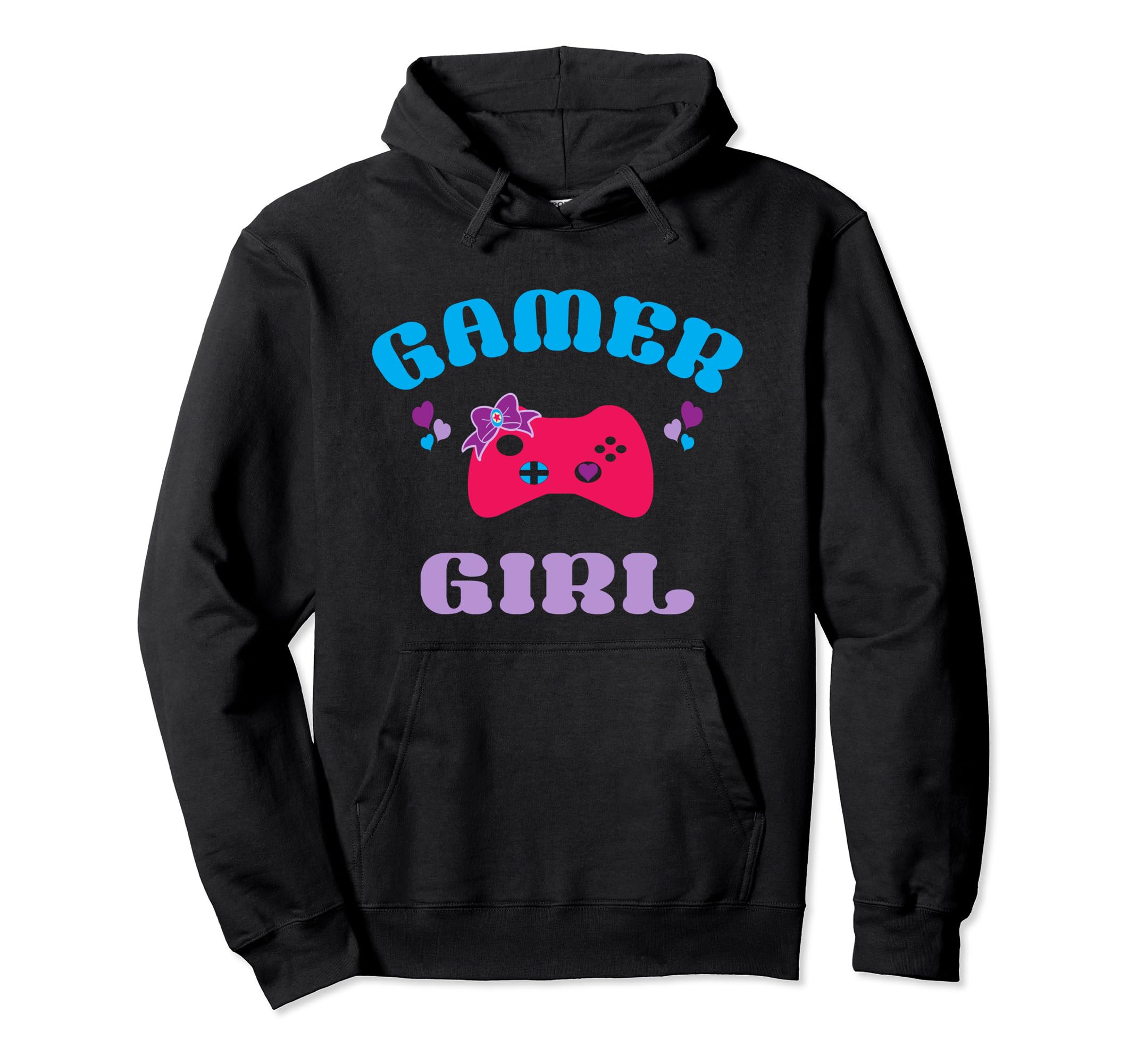 Gamer Girl Kawaii Hoodie Cute Gaming Controller Pullover Hoodie