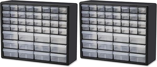 Miniatura 16 de Akro-Mils Gabinete de almacenamiento de cajones de plástico con 26 cajones para organización de garaje, organizador de cuentas, almacenamiento