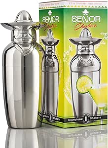 Cocktail Shaker - Senor Shaker, The Margarita Maker - Martinis and Cocktails Made easy (and Fun) - 22 Oz
