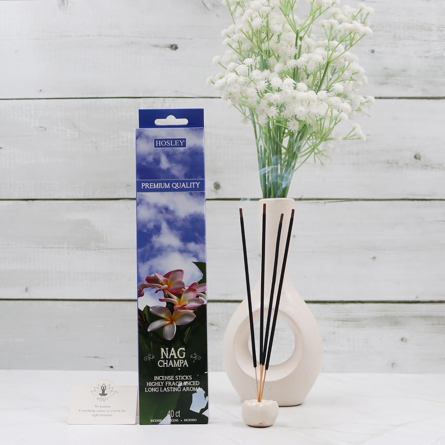 Satya Nag Champa Karma - Varillas De Incienso Con Soporte Para
