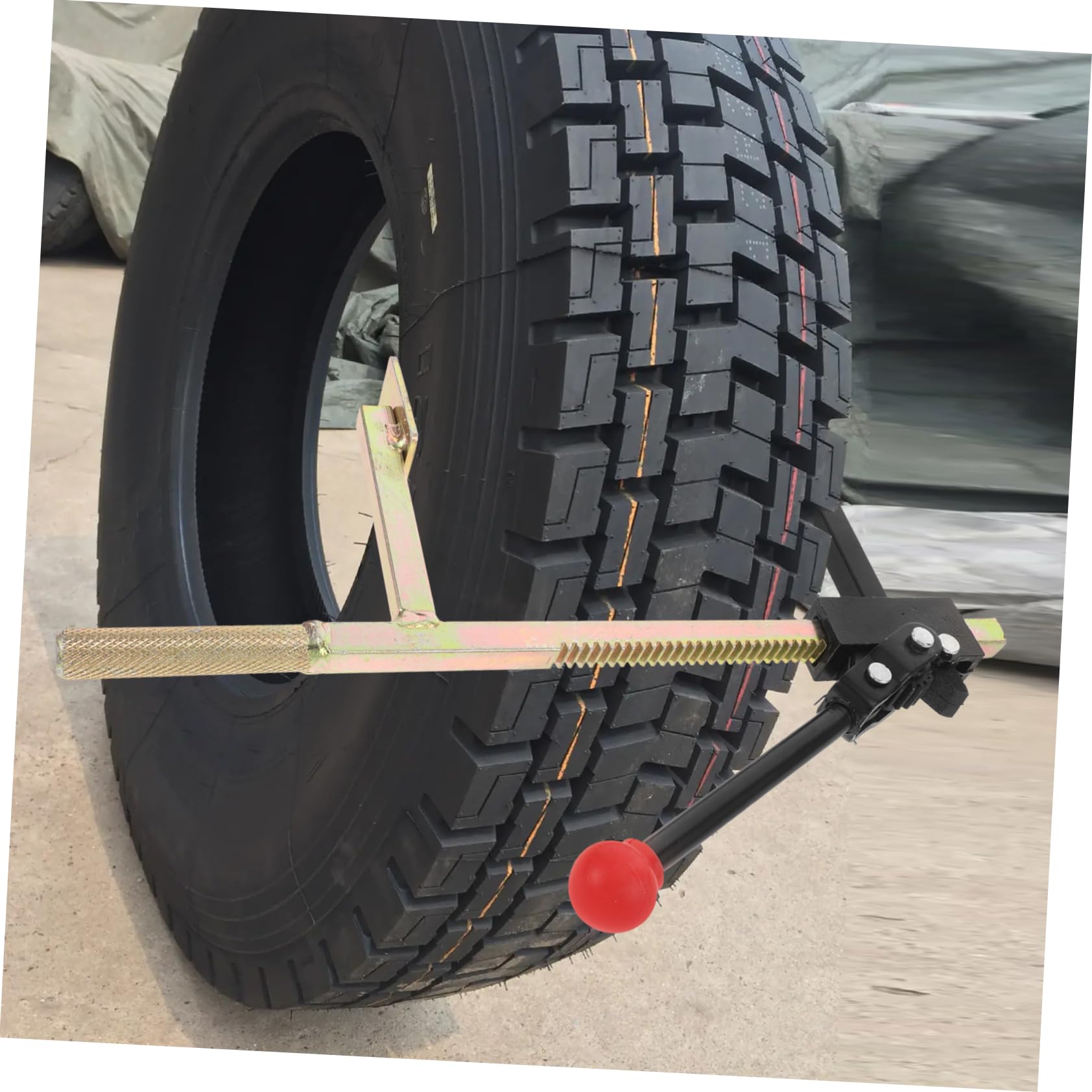 Gatuida Outil de Réparation de Pneus Manuel en Fonte pour Camion et Moto, Outil Portable de Montage et Démontage de Pneus, pour Réparation Rapide sur Route
