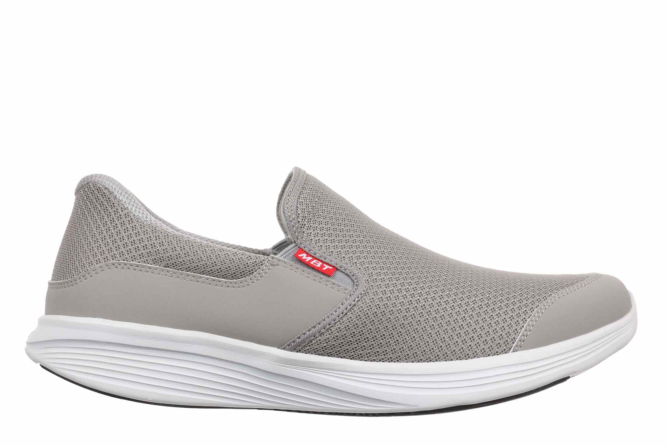 MBT SF-Modena III Slip On Scarpe da Uomo. Calzature fisiologiche con Tecnologia Slip & Fit per Un utilizzo Senza Sforzo. Tomaia in Rete Traspirante e Pelle Sintetica.