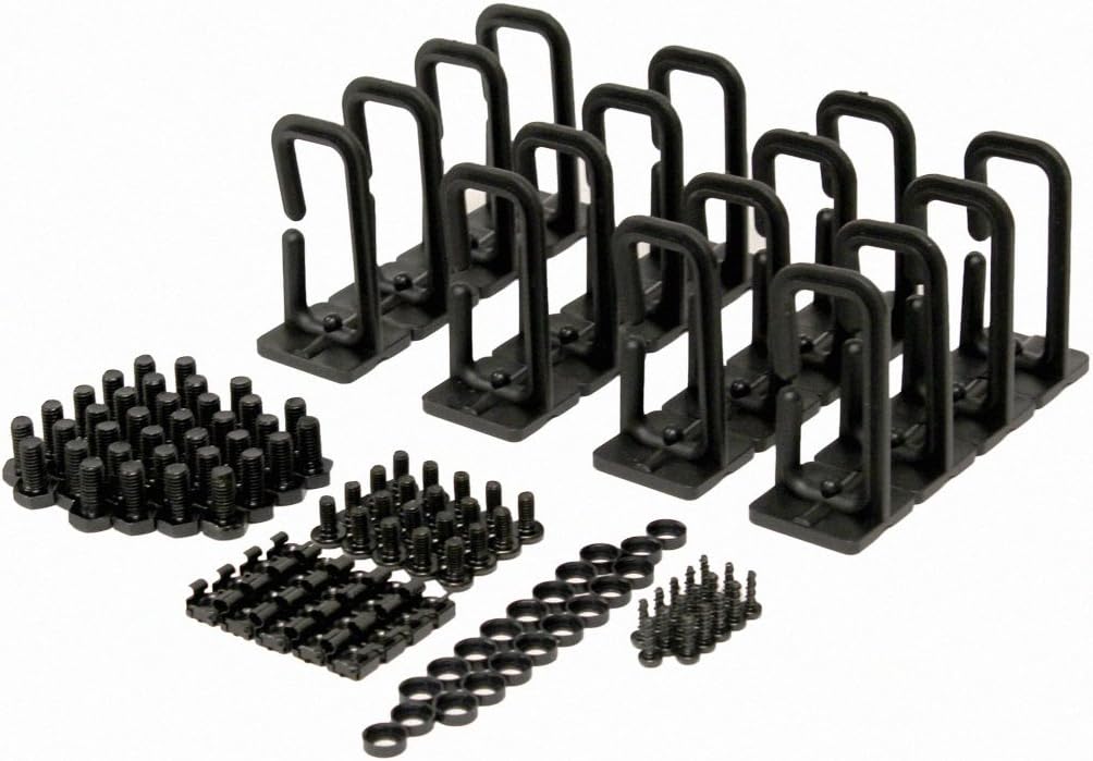 NavePoint 4-Post Open Frame Racks 19-inch Standard, Adjustable 22"-40", Square Holes/Cage Nuts - Parent