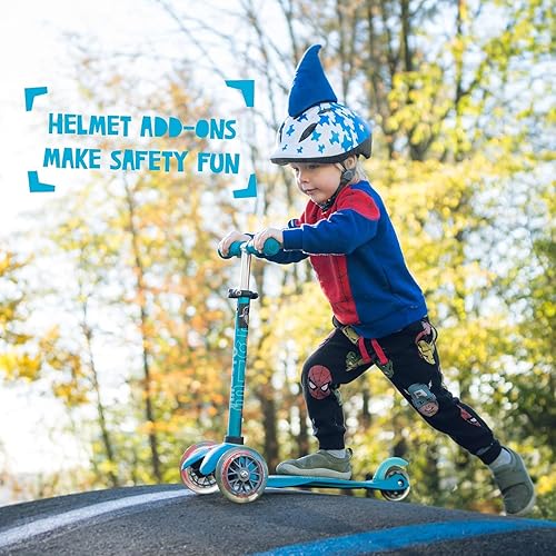 Miniatura 6 de Shark Helmet Accessories w/Sticky Hook & Loop Fastener Adhesive (Helmet not Included), Fun Fin/Ears/Mohawk/Covers for Snowboarding, Skiing, Biking,