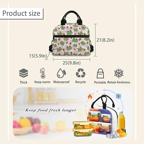 Vista 147 de doginthehole Bolsa de almuerzo portátil de teñido anudado azul, bolsa de almuerzo, organizador reutilizable, hielera para adultos, al aire libre