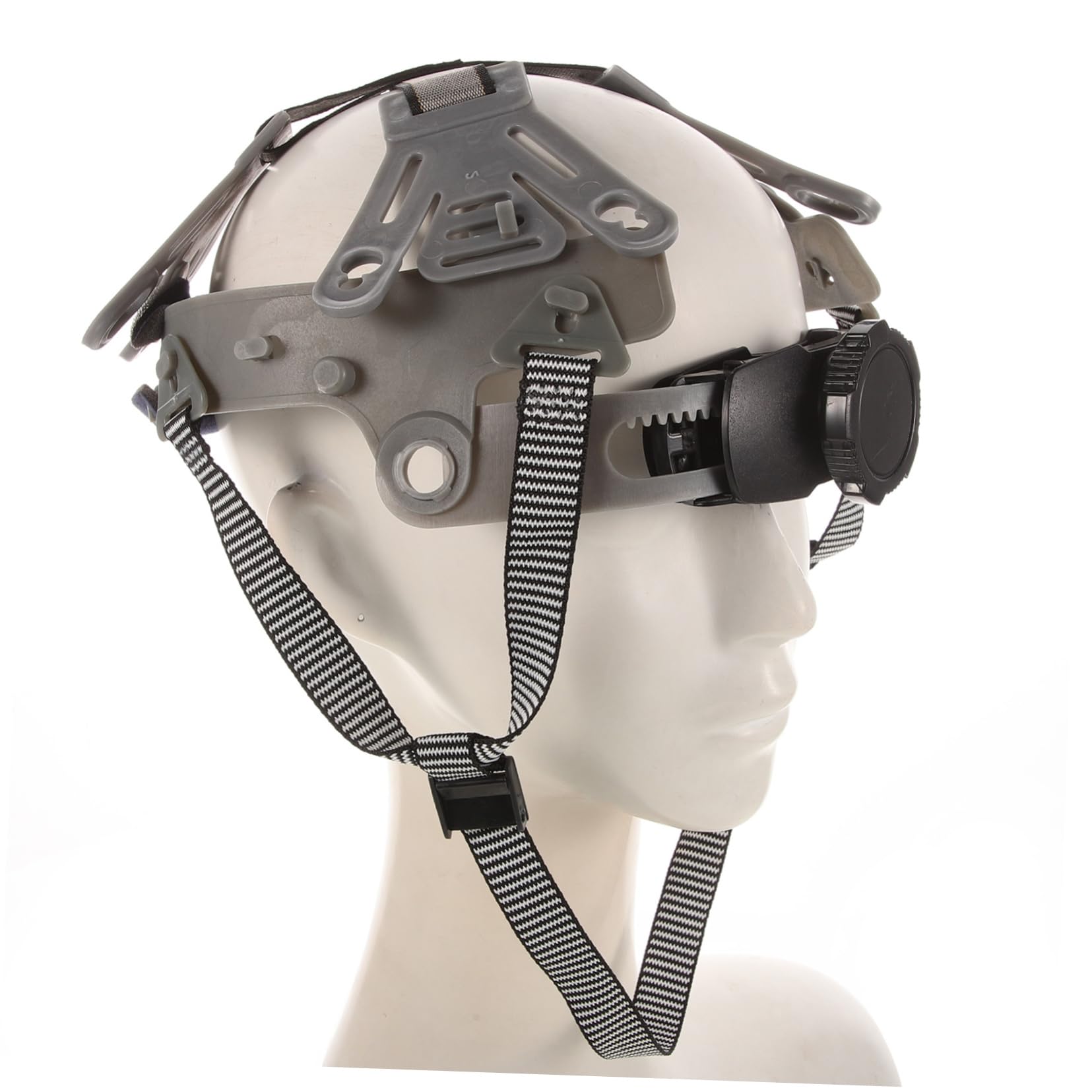 VILLCASE 4 Pezzi fodera del casco fodera del cappello Elmetto universale per mento accessori per elmetto per casco sostituzione dell'inserto dell'elmetto plastica Grey