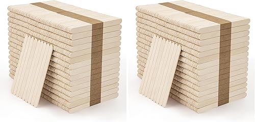 Vista 18 de WISYOK 240 palitos de madera natural, palitos de paleta, palitos para manualidades de 4.5 pulgadas, ideales para artes y manualidades en casa