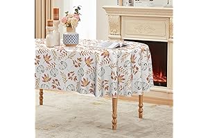 Horaldaily Fall Tablecloth 60"x84" Oval: Enchant Your Table with Autumn's Brilliance