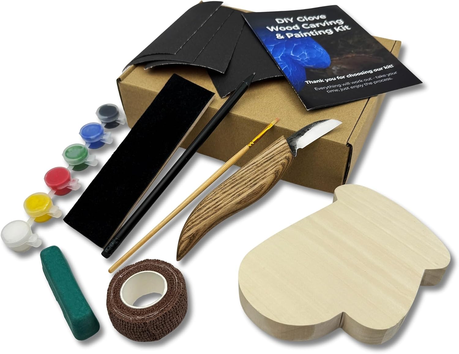 Sharky DIY Glove Wood Carving Kit for Beginners