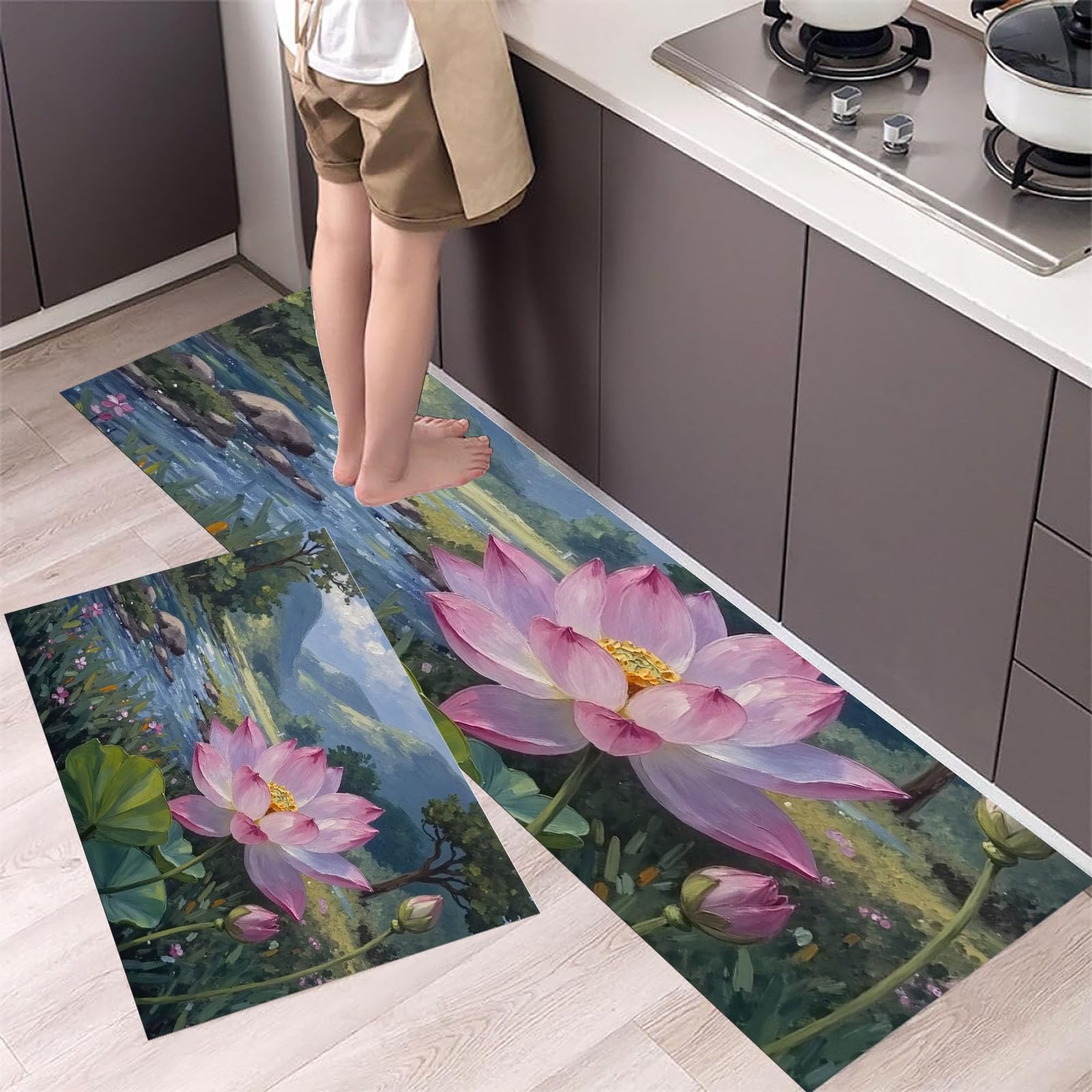Tapis de cuisine antidérapants absorbant l'eau 50x150cm