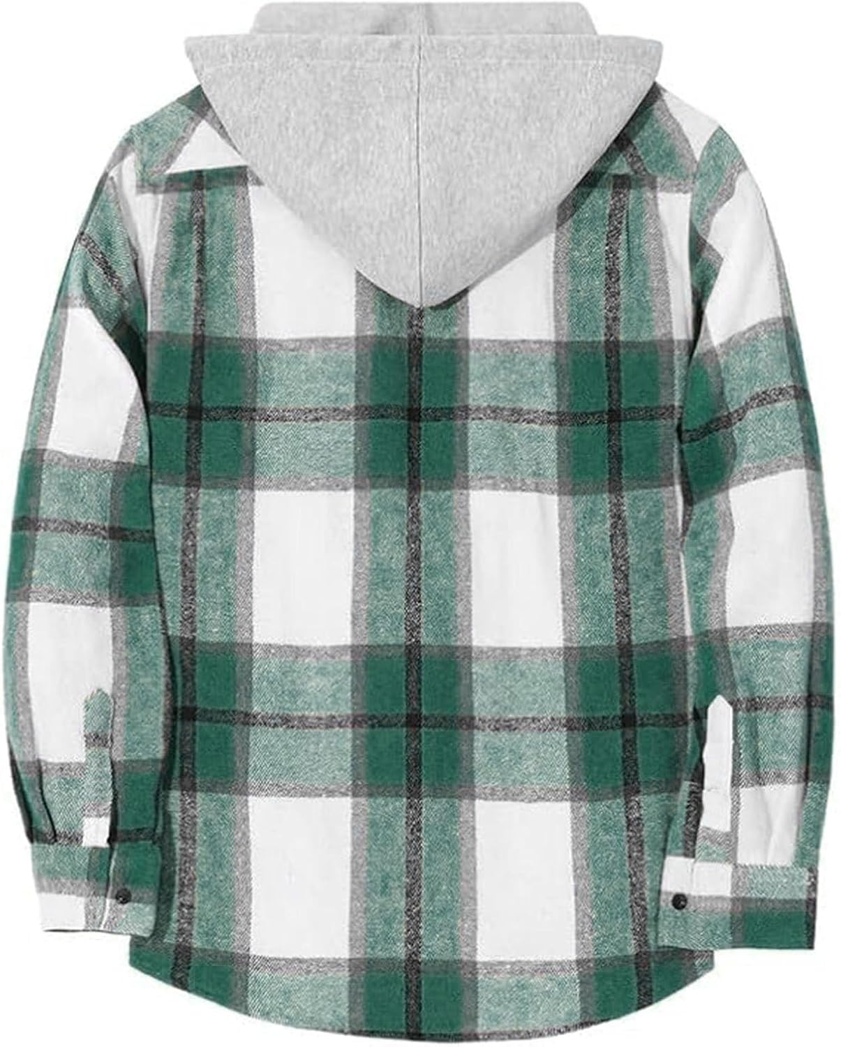 Boys Girls Casual Flannel Plaid Hoodies Fall Fashion Button Down Shirts Long Sleeve Cute Lightweight Jacket Coats