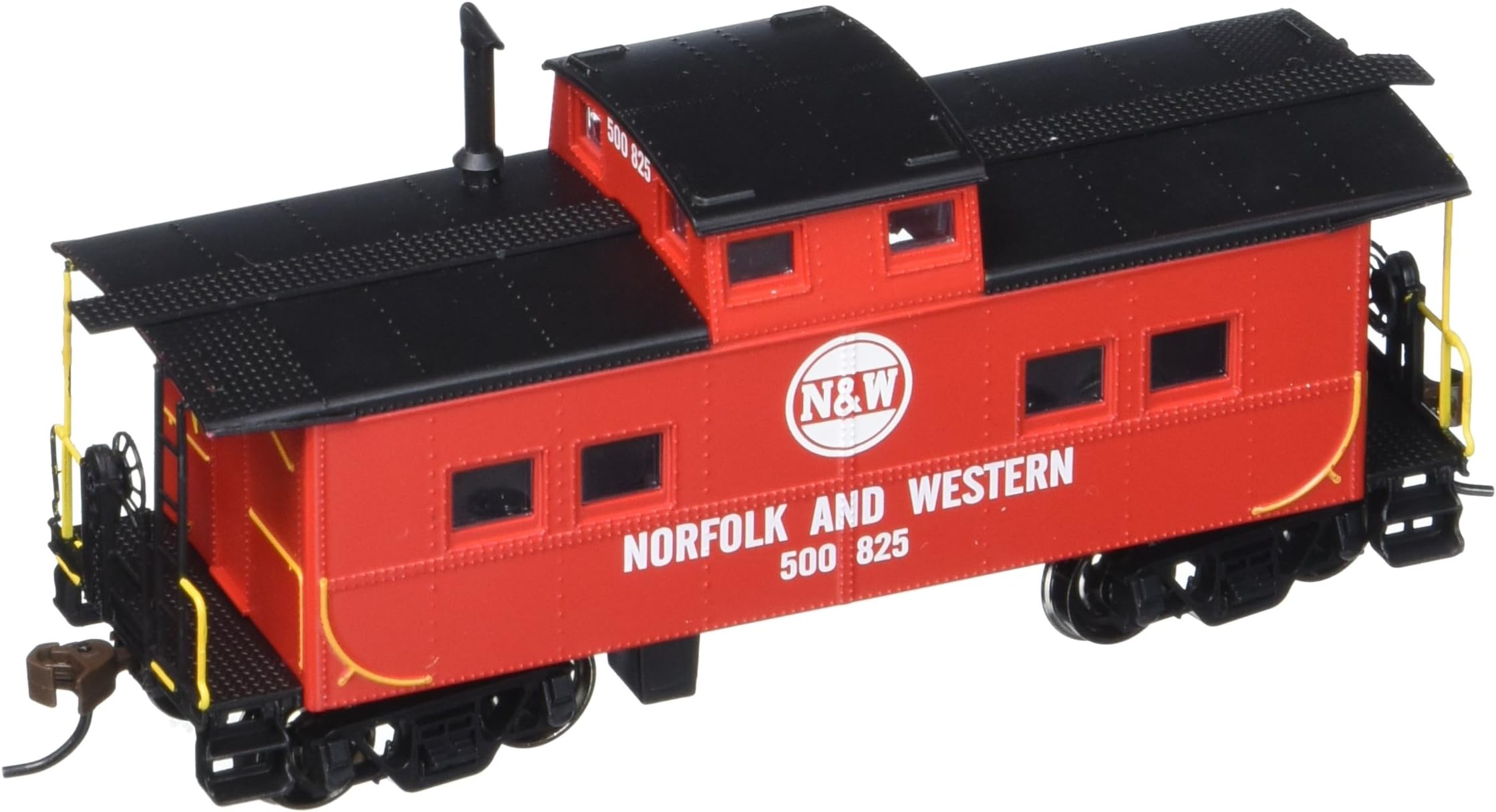 Bachmann 16817 Norfolk & Western Red #500825 Northeast Steel Caboose (HO Scale Train) Accessories