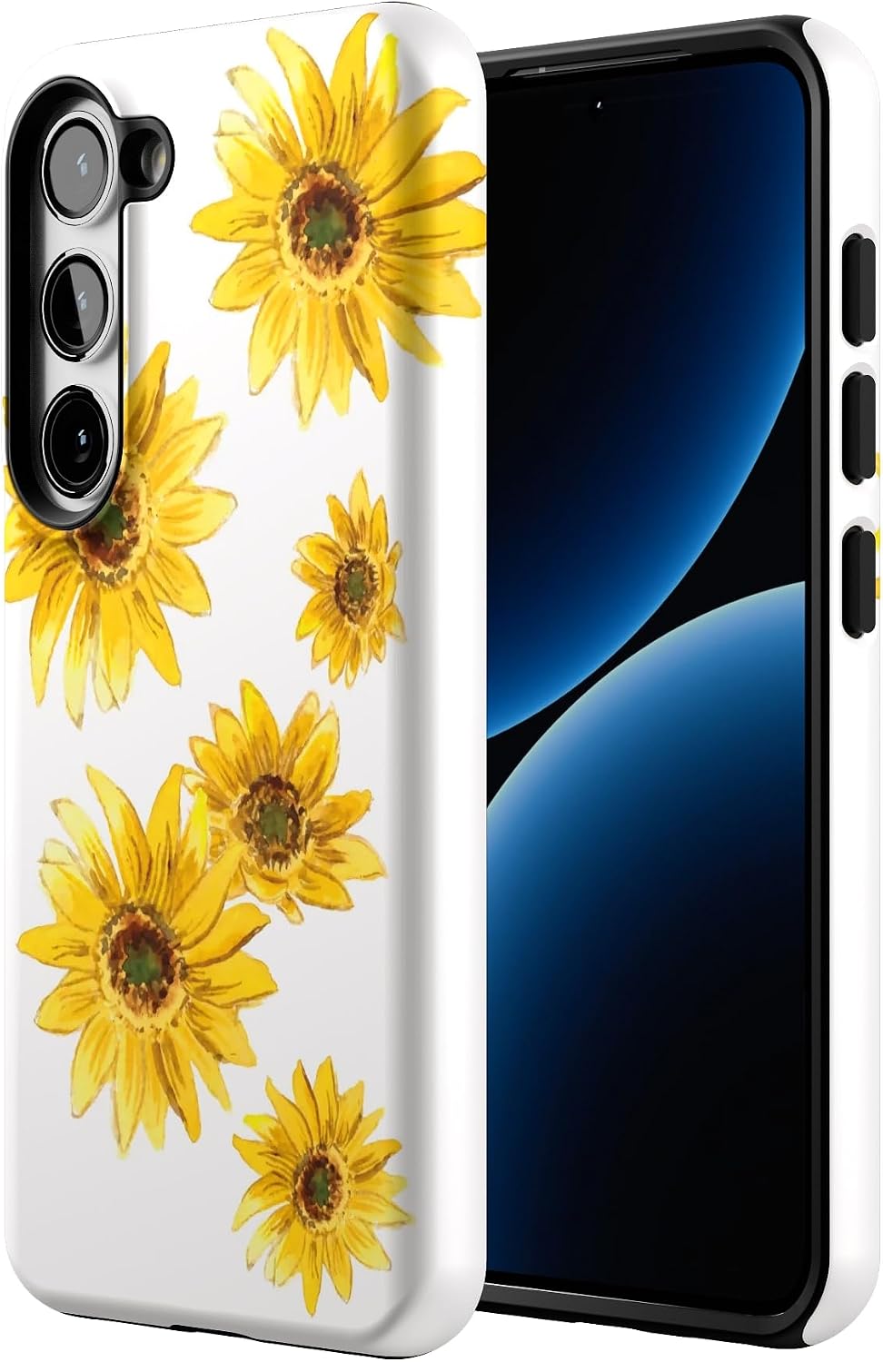 Casely Galaxy S23 Plus Case | Golden Garden | Yellow Sunflower | Essential Slim Dual-Layer Protective Design