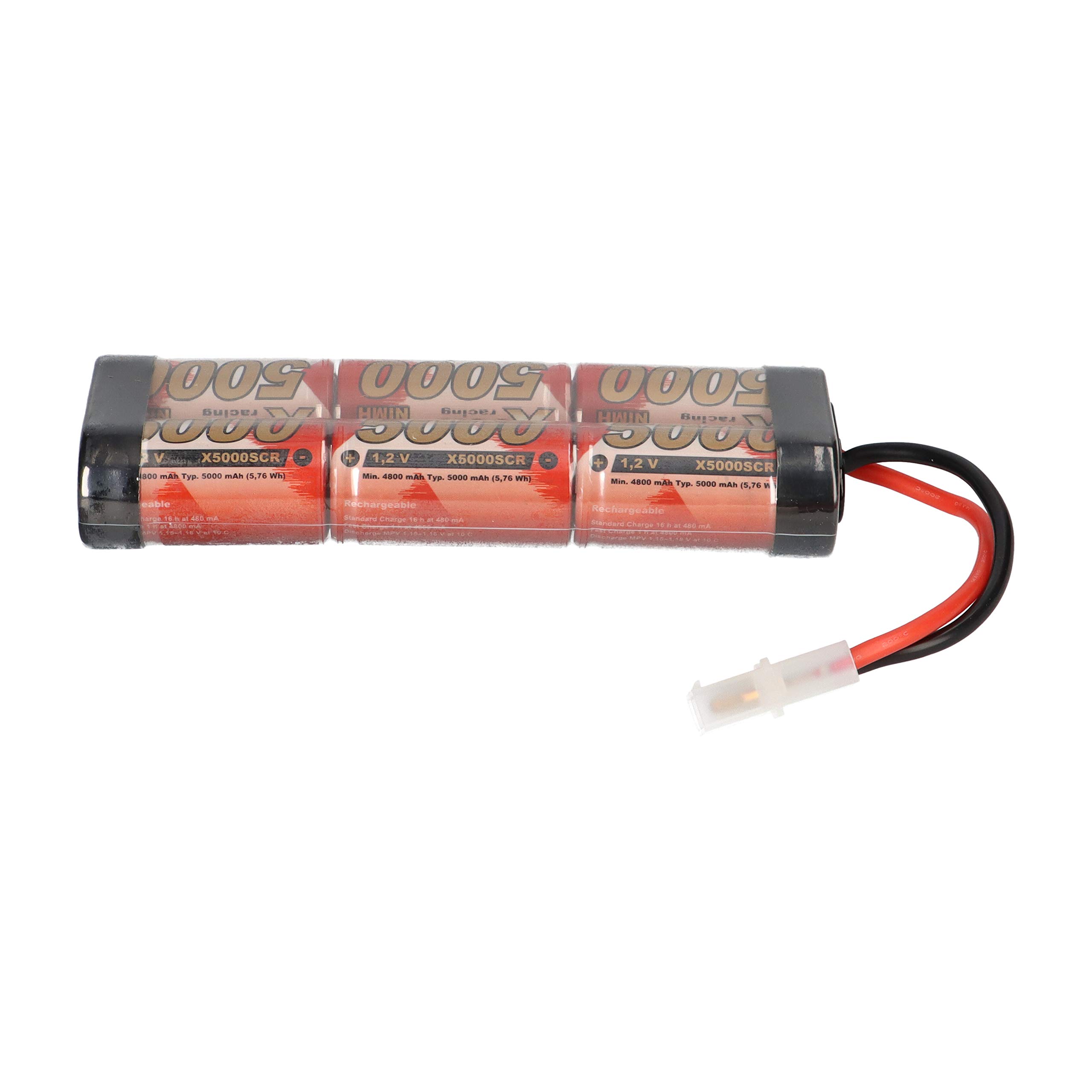 WSB Batería de carreras de 7,2 V, NiMH, 5000 mAh, L2 x 3