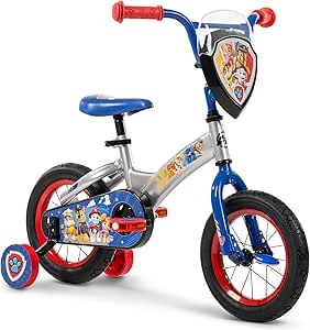 Huffy Paw Patrol Kids' Bikes, Sizes 12/16 Inch, Beginner Rider, Multiple Designs and Color Options Available, Removable Training Wheels Included
