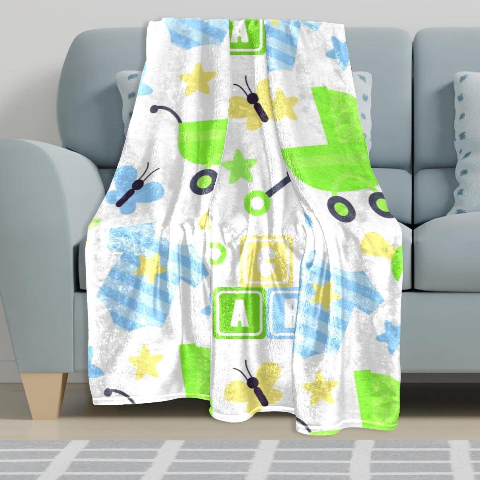 Jolie combinaison en polaire pour poussette de bébé - Couverture légère en peluche
