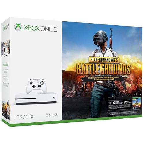 Xbox One S 1TB Console PLAYERUNKNOWNS BATTLEGROUNDS Bundle Discontinued (Renewed)