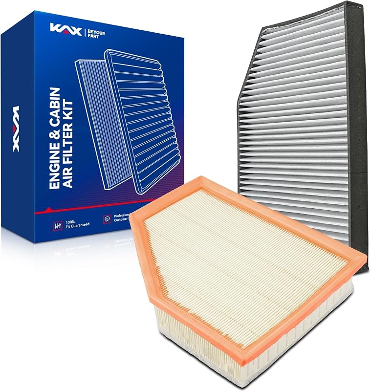 Kit de Filtros de Ar do Motor e da Cabine KAX CA12072 CF12553 para BMW X3 e X4 – 2 unidades
