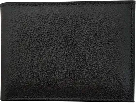 Carteira em Couro Masculina, Fasolo, Preto