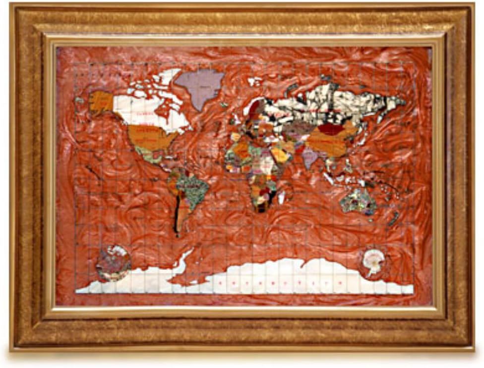 Alexander Kalifano Contempo Map in Copper Amber