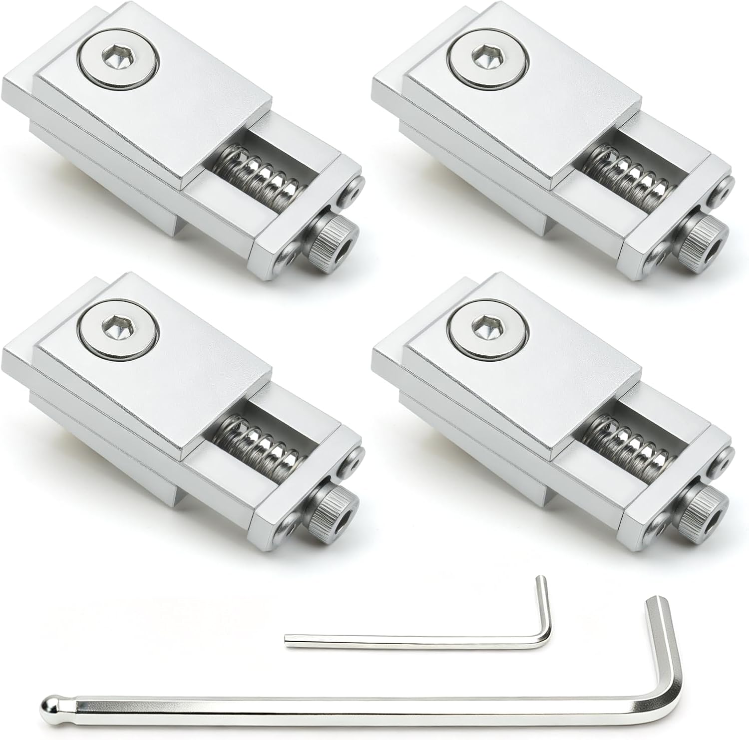 Low Profile Toe Clamp, CNC Vise Clamps for 3018 Wood Metal Milling, 4 Pack