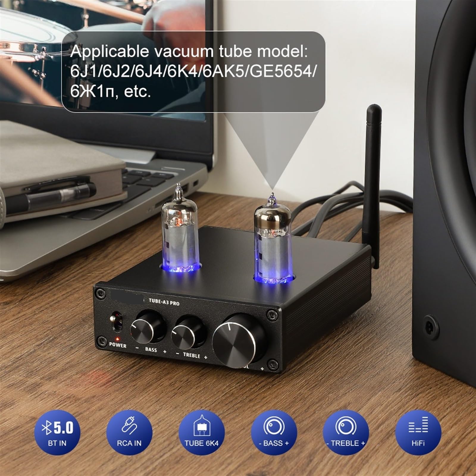 Amplificador, Audio A3 Pro 6K4 Tubo preamplificador preamplificador HiFi preamplificador de Tubo Bile Buffer Amp Altavoz amplificadores de Sonido