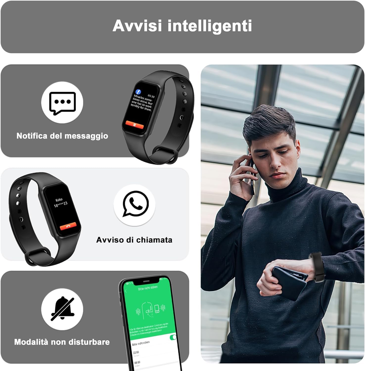 Blackview smartwatch uomo e donna, orologio fitness da 1,47 pollici, display a colori, fitness tracker con contapassi, monitoraggio della frequenza cardiaca, orologio sportivo con 24 modalità sportive