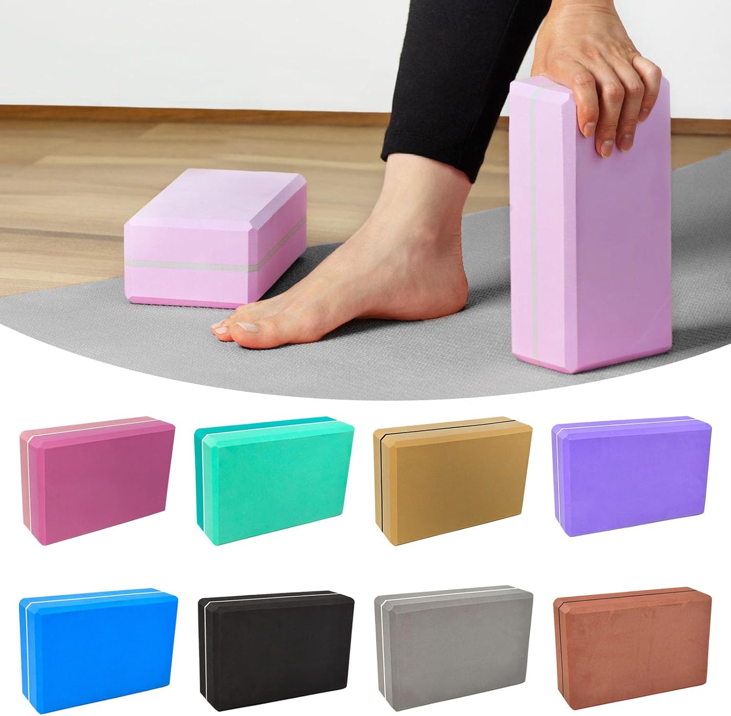 Exercise Cubes Superior Paddings Fitness Block Practical Enhances Grip Tool for Stretching and Strength Workouts Breathable Exercise Block