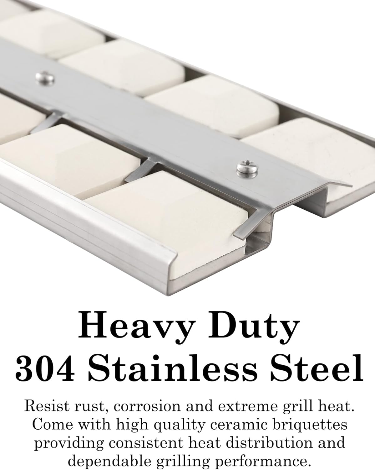 304SS 18'' x 5 1/2'' Grill Briquette Tray Replacement for Viking VGBQ54224, VGBQ55424, VGBQ53024, VGBQ53624, VGIQ542241NSS, VGBQ33603RESS, 032370 Grill Replacement Parts for Viking (4 Packs)