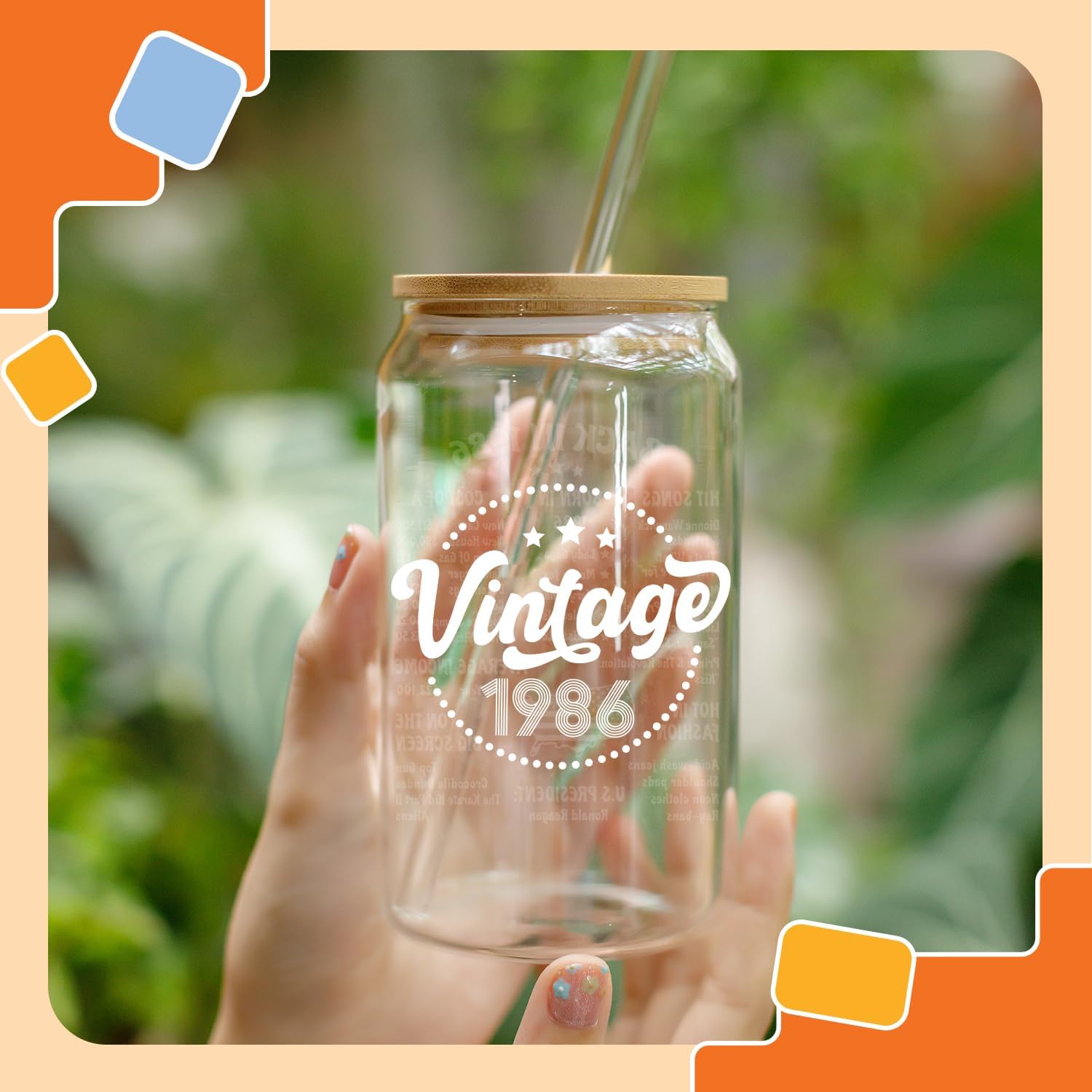 NewEleven 40th Birthday Gifts For Women, Her - 40th Birthday Decorations For Women - 40 Year Old Gifts For Her, Mom, Wife, Sister, Friends - 16 Oz Coffee Glass - Image 6