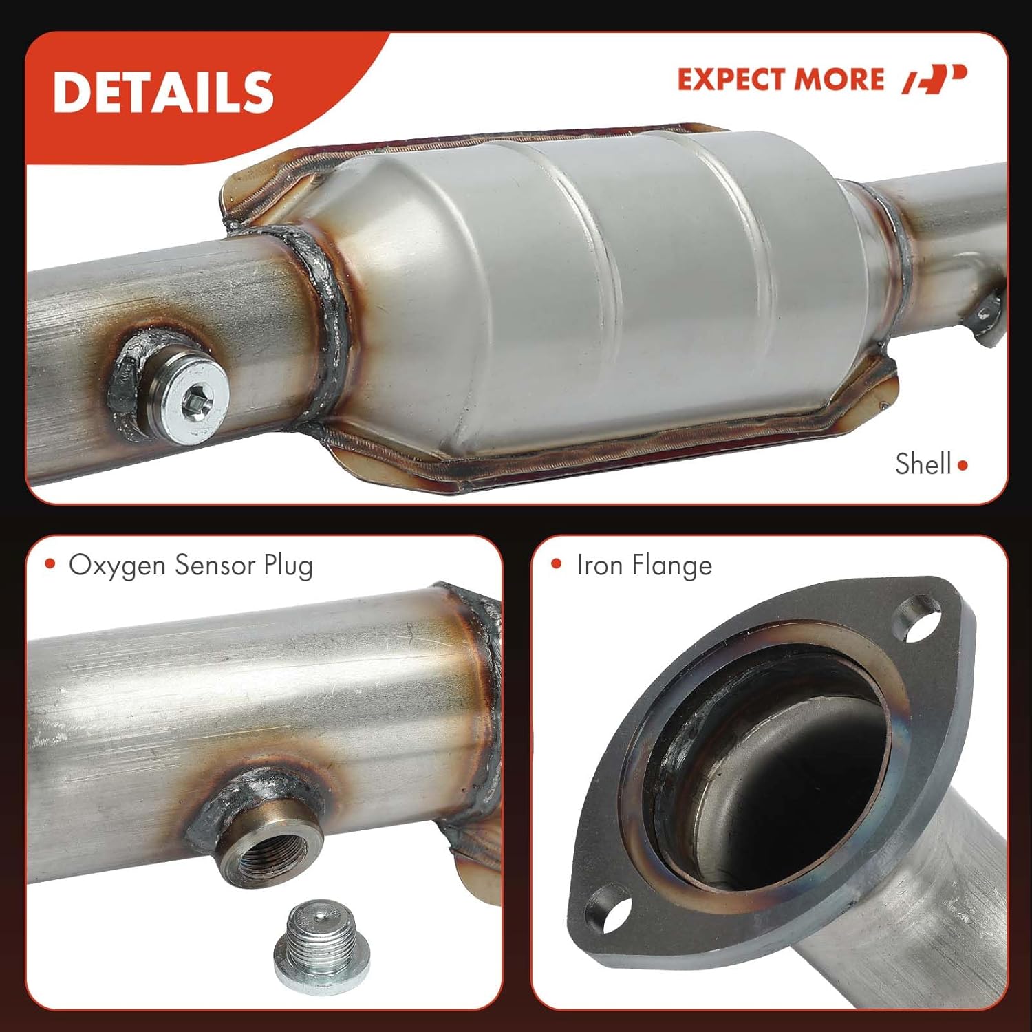 A-Premium Front & Rear 2-PC Catalytic Converter Kit Direct-Fit Compatible with Toyota Highlander 2014 2015 2016 2017 2018, 2.7L, E.P.A. Compliant