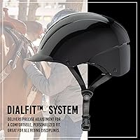 Vista 4 de Troxel Spirit - Casco de equitación de cobertura completa, diseño ajustable de perfil bajo, equipo de equitación de seguridad