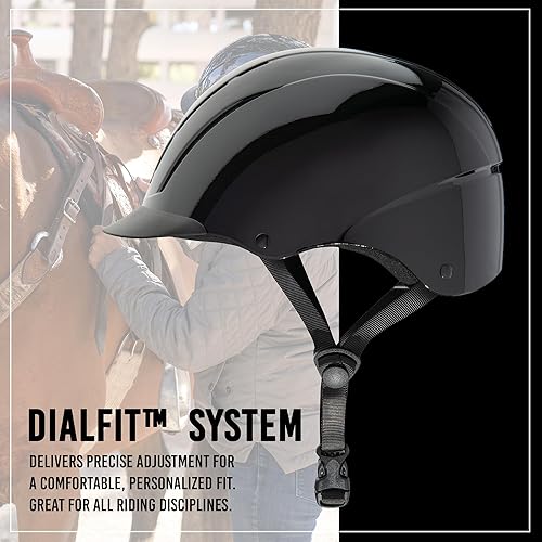 Miniatura 4 de Troxel Spirit - Casco de equitación de cobertura completa, diseño ajustable de perfil bajo, equipo de equitación de seguridad