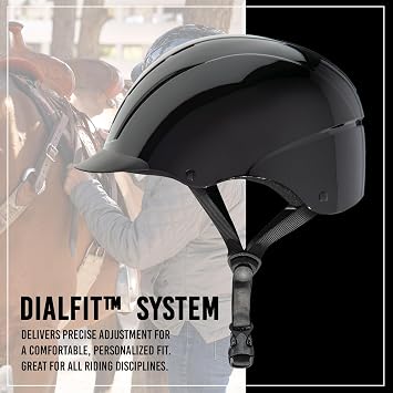 Troxel Spirit Duratec Full Coverage Horse Riding Helmet, Adjustable Fit