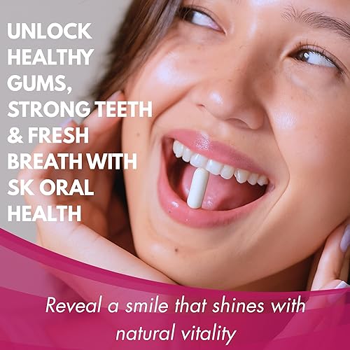 Miniatura 8 de Suplemento diario premium para el bienestar de las encías, aliento fresco y fuerza dental - Vitaminas, minerales y mezcla botánica - 60 unidades