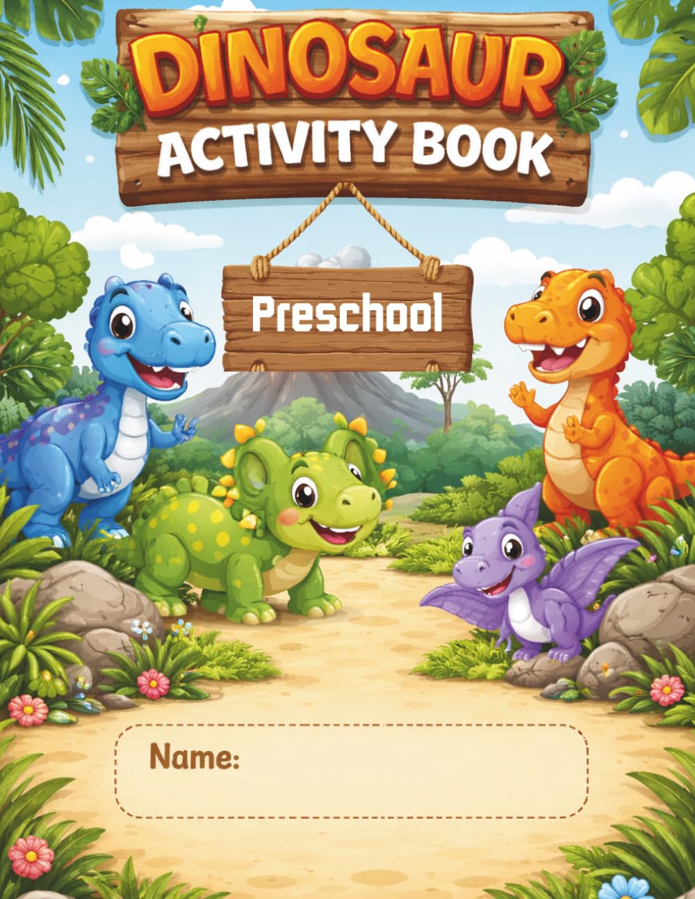 Dinosaur Activity Book: Preschool